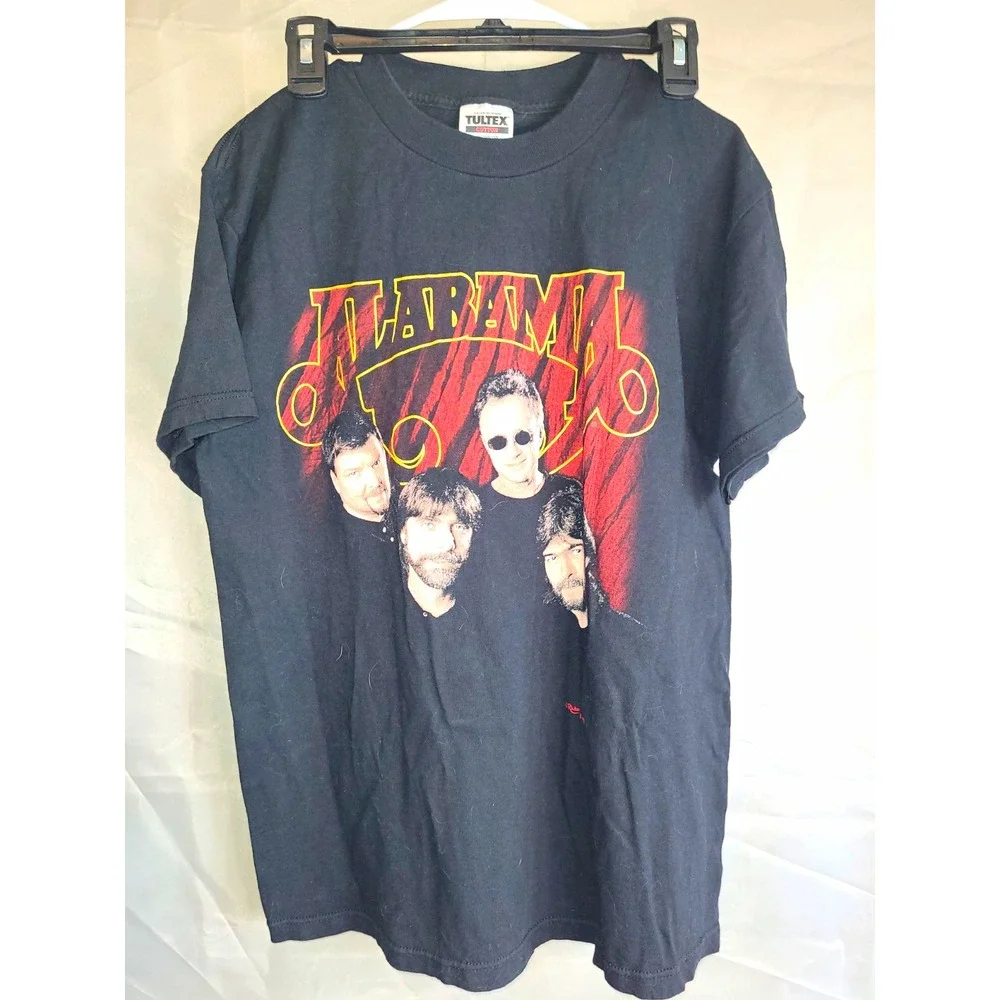 Alabama Tour 1998 Original Black Graphic T-Shirt, Size Large, Tultex